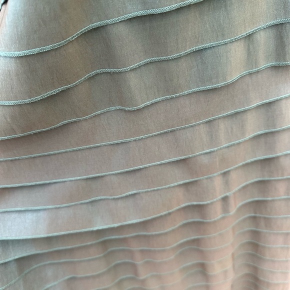 Tadashi Shoji Pleated Iridescent Evening Gown - Picture 14 of 16